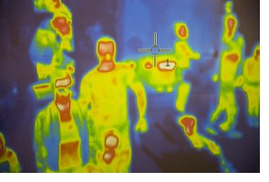 thermal detection camera view