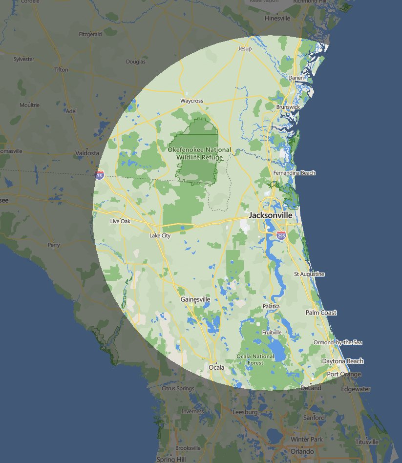 Coverage area for KIT Communications in Flordia