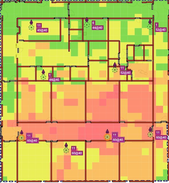 Co-channel Interference heatmap by KIT Communications
